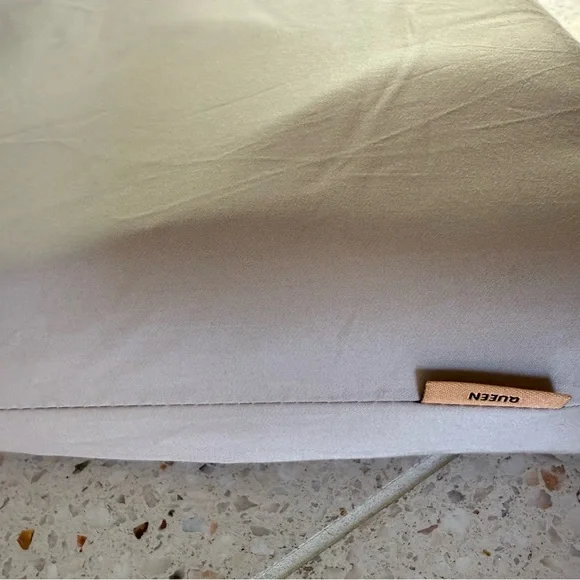 Quince  Bamboo Sheets Set (with flat sheet) Sand. Queen size NWT - Picture 5 of 6